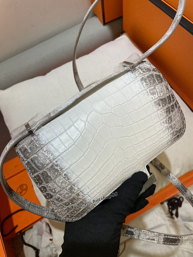 Hermes專櫃經典款鱷魚皮女包 愛馬仕康斯坦空姐包喜馬拉雅鱷魚皮全手工包 ttd1139